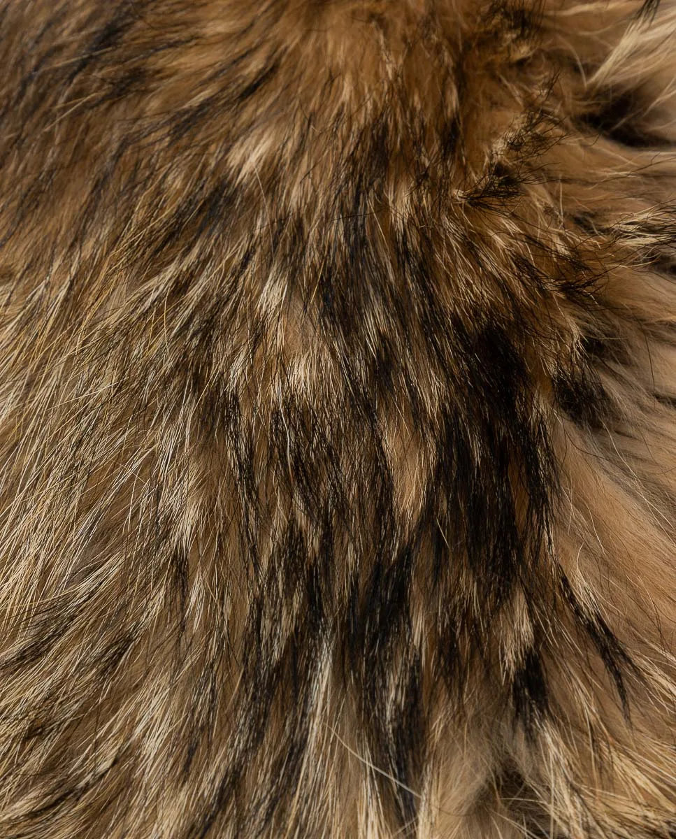 Estola De la Roca de pelo de marmota finlandesa color natural - Imagen 6