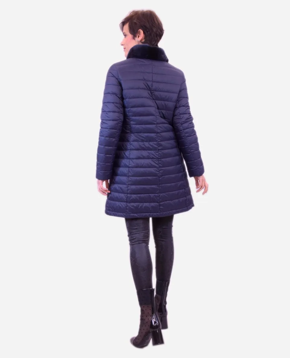 Chaqueta de mujer de pelo rex estilo linner - Imagen 3