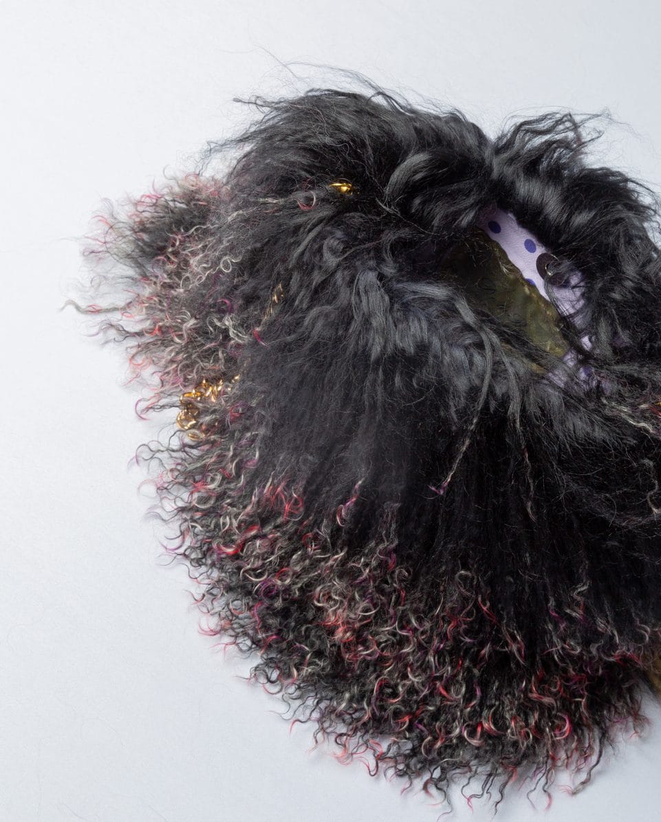 Bolso de multiposición de pelo de cordero del tibet - Imagen 2