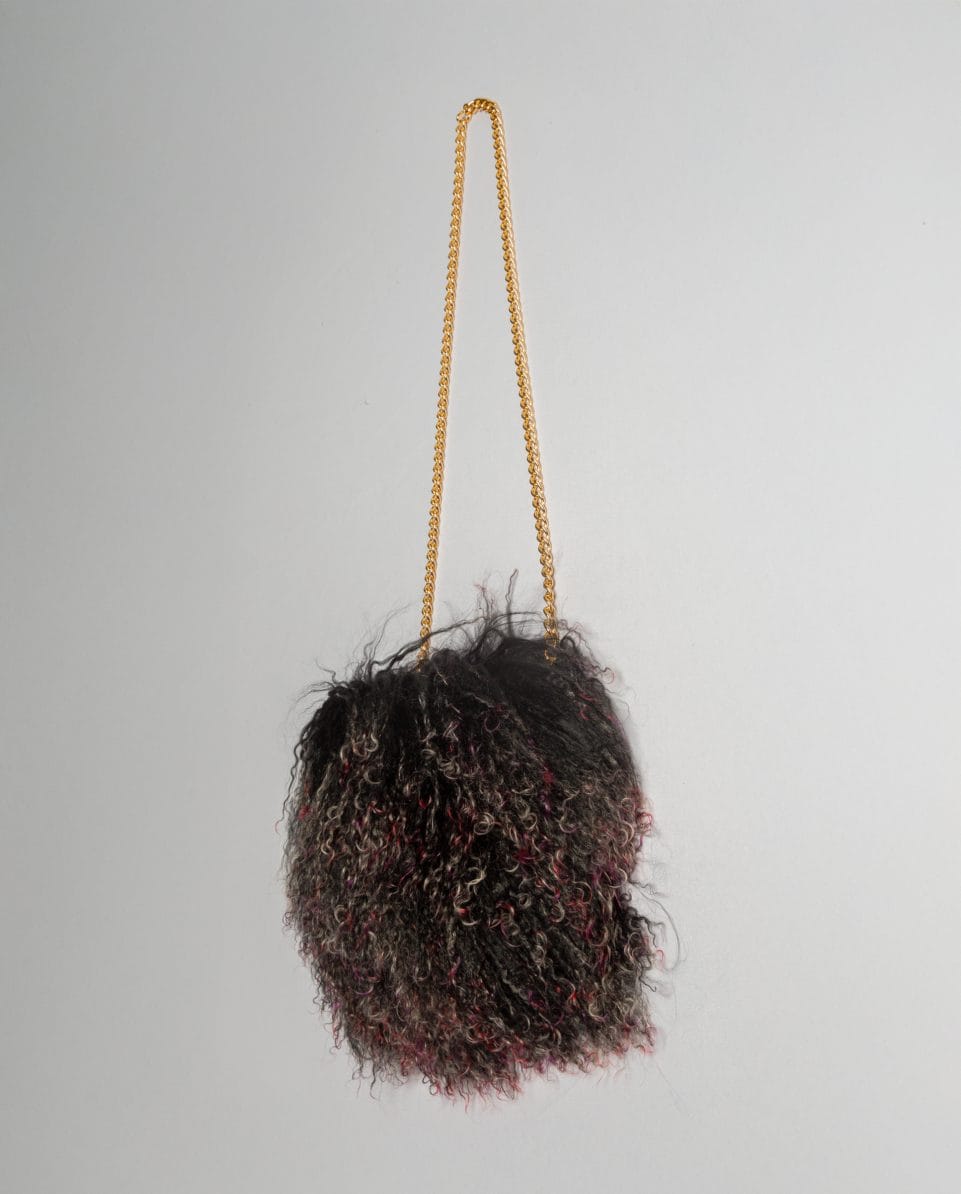Bolso de multiposición de pelo de cordero del tibet - Imagen 3