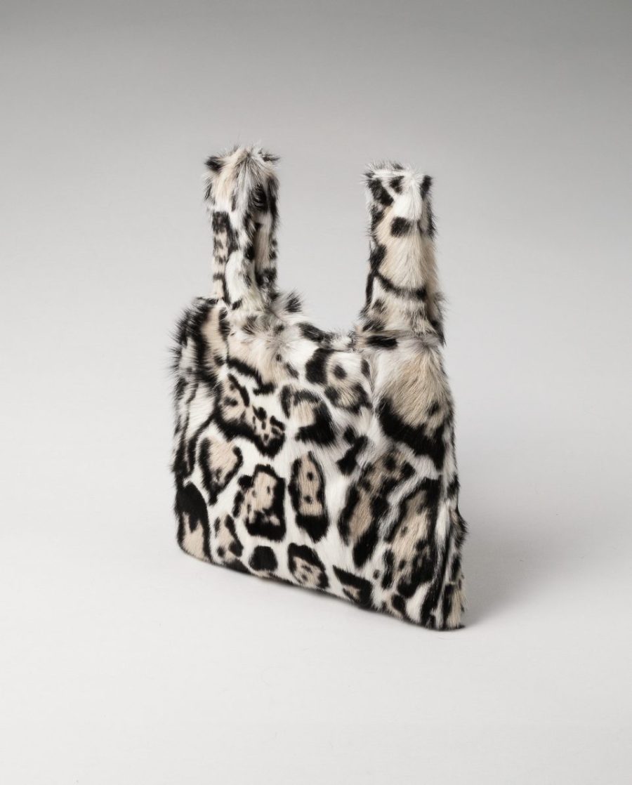 Bolso de multiposición de pelo de kid estampado