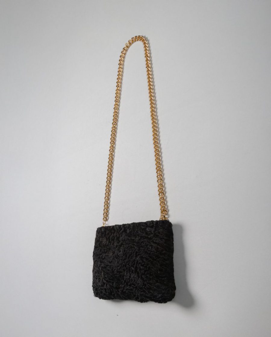 Bolso de multiposición de pelo de astracán